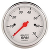 3-1/8" IN-DASH TACHOMETER, 0-7,000 RPM, ARCTIC WHITE